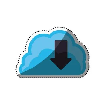 Cloud computing technology イラスト素材