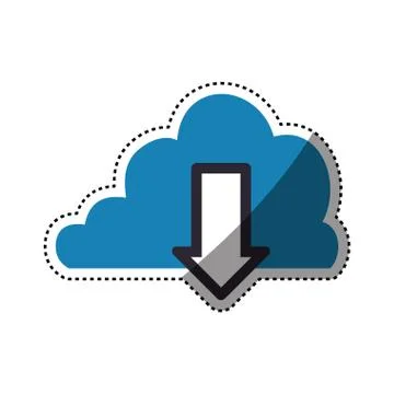 Cloud computing technology Stock Illustration