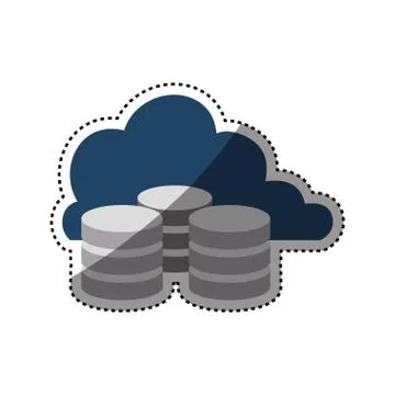 Cloud computing technology 스톡 일러스트