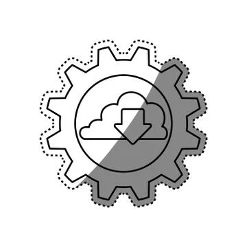 Cloud computing technology Stock Illustration