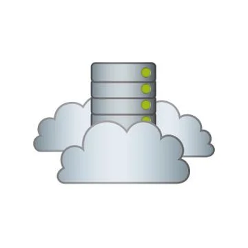 Cloud computing technology Stock Illustration