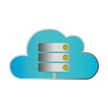 Cloud computing technology Stock Illustration