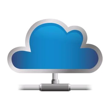Cloud computing technology Stock Illustration