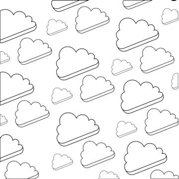 Cloud computing technology Stock Illustration