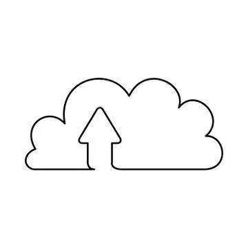 Cloud computing technology 库存插图