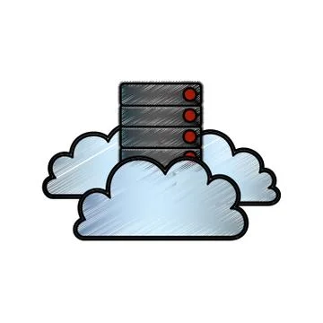 Cloud computing technology 스톡 일러스트
