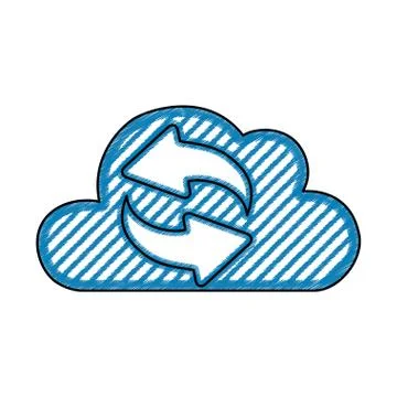 Cloud computing technology 스톡 일러스트