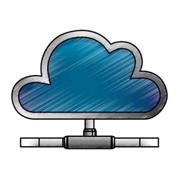 Cloud computing technology Stock Illustration