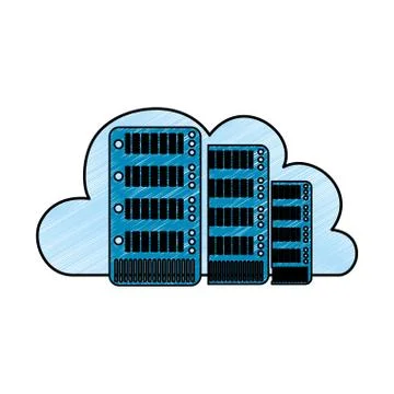 Cloud computing technology 스톡 일러스트