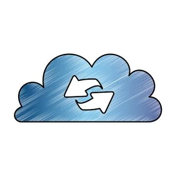 Cloud computing technology 스톡 일러스트