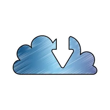 Cloud computing technology Stock Illustration