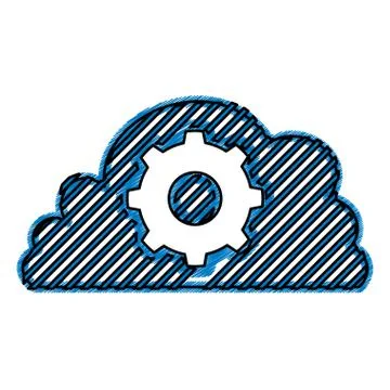 Cloud computing technology 스톡 일러스트