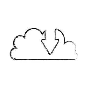 Cloud computing technology Stock Illustration