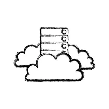 Cloud computing technology 스톡 일러스트