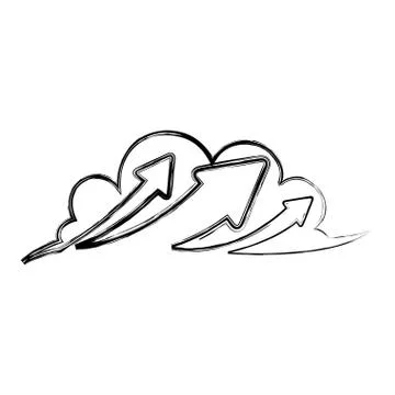 Cloud computing technology 스톡 일러스트