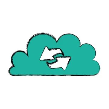 Cloud computing technology 스톡 일러스트