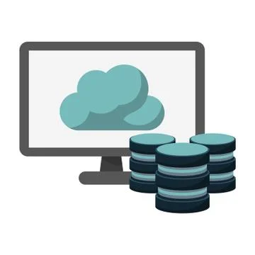 Cloud computing technology Stock Illustration