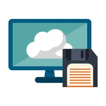 Cloud computing technology 스톡 일러스트