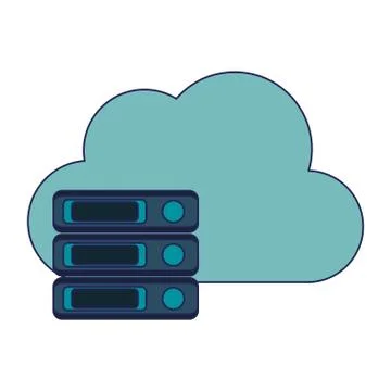 Cloud computing technology 스톡 일러스트