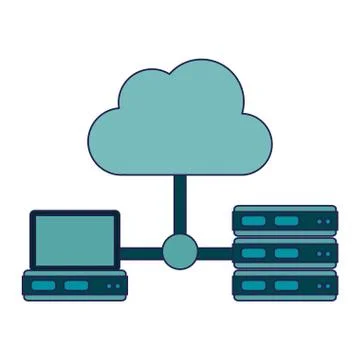 Cloud computing technology Illustrazione stock