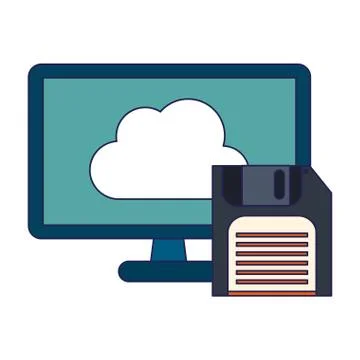 Cloud computing technology 스톡 일러스트