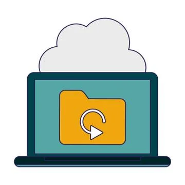 Cloud computing technology Illustrazione stock