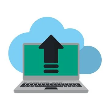 Cloud computing technology Stock Illustration