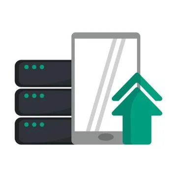 Cloud computing technology Stock Illustration