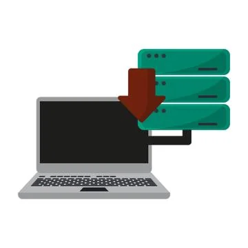 Cloud computing technology Stock Illustration