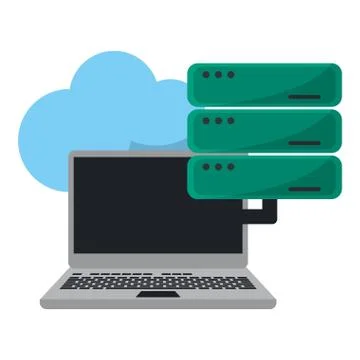 Cloud computing technology イラスト素材