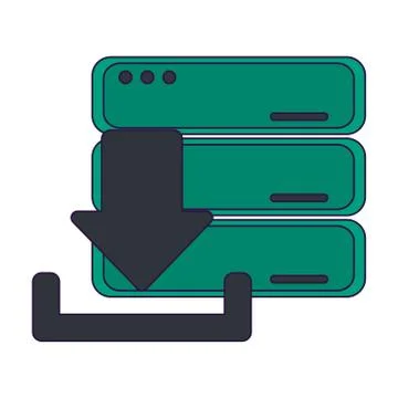 Cloud computing technology Stockillustratie