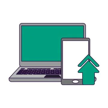 Cloud computing technology Stock Illustration