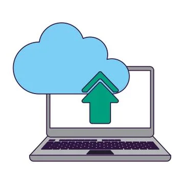 Cloud computing technology 스톡 일러스트