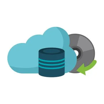 Cloud computing technology 스톡 일러스트