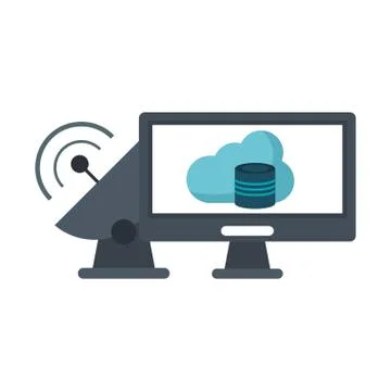 Cloud computing technology 스톡 일러스트