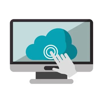 Cloud computing technology Illustrazione stock