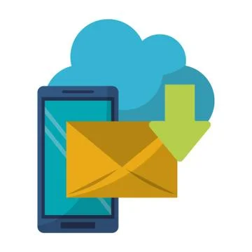 Cloud computing technology Illustrazione stock