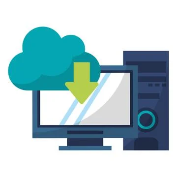 Cloud computing technology 스톡 일러스트