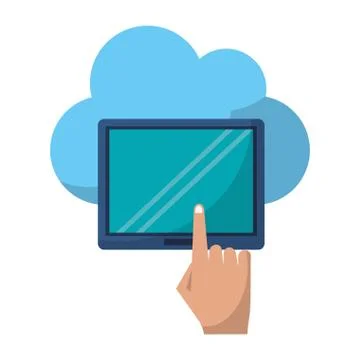 Cloud computing technology 스톡 일러스트