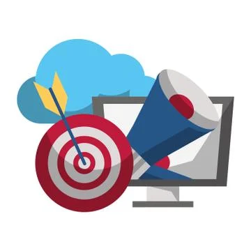 Cloud computing technology Stock Illustration