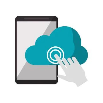 Cloud computing technology Stock Illustration