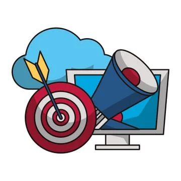 Cloud computing technology Stock Illustration