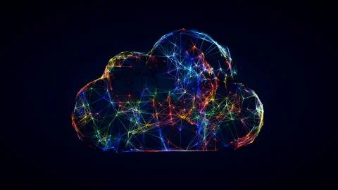 Cloud computing technology illustration イラスト素材