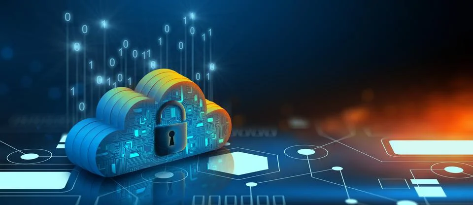 Cloud computing technology internet storage network. 스톡 일러스트