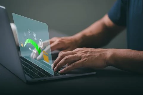 Cloud Computing Technology Internet Storage Network Concept Fotos Stock