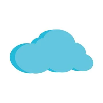 Cloud computing technology isolated symbol Illustrazione stock