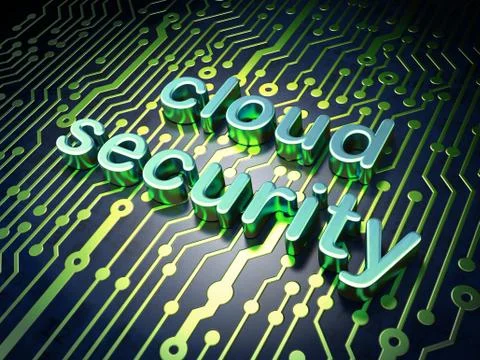 Cloud computing technology, networking concept: circuit board wi 스톡 일러스트