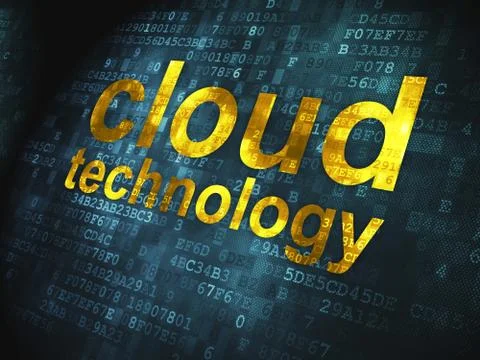 Cloud computing technology, networking concept: Cloud Technology Illustrazione stock