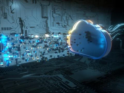 Cloud Computing Technology Stock Photos