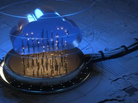 Cloud Computing Technology Stock-Fotos